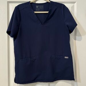 Women’s Navy Figs Scrub Top